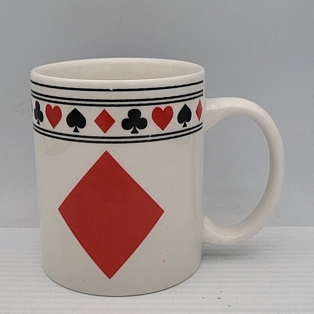I. Goldinger & Co. 12 oz Playing Card Suits Coffee Heart‎ Mug